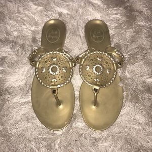 Jack Rogers Georgica Jelly Gold Sandal